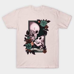 Skeleton Love with  Roses T-Shirt